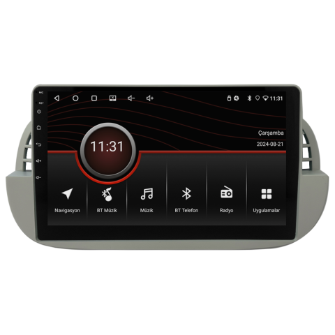Fiat 500 Multimedya Sistemi Beyaz Çerçeve (2008-2014) CRV-4652XR
