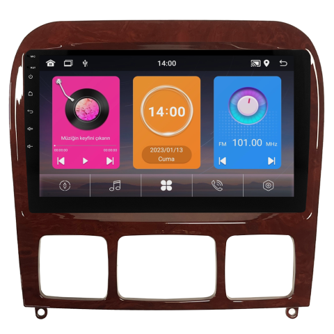 Mercedes S Class W220 Android Multimedya Sistemi (1999-2005) CRV-4346XAA