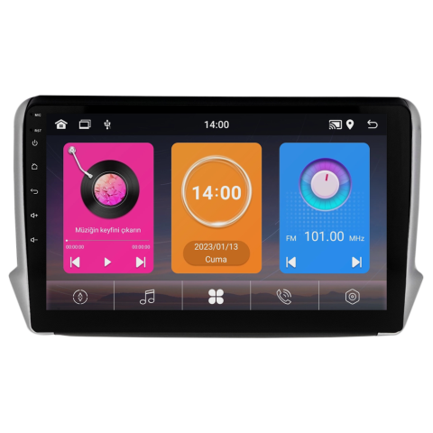 Peugeot 208 Android Multimedya Sistemi (2013-2021) CRV-4420XAA