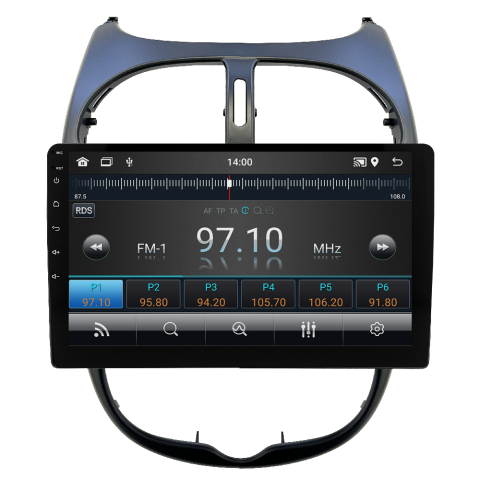 Peugeot 206 Android Multimedya Sistemi (2006-2011) CRV-4427XAA