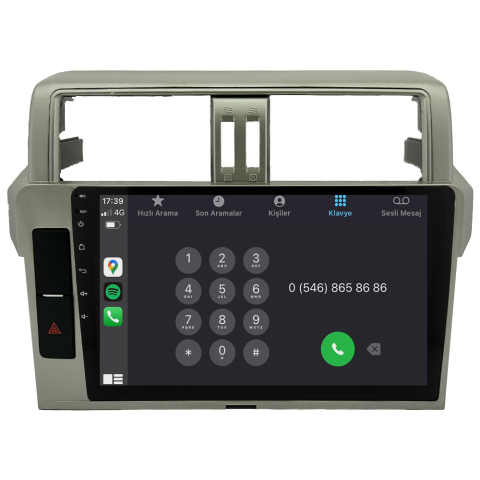 Toyota Prado Android Multimedya Sistemi (2014-2019) CRV-4555XAA