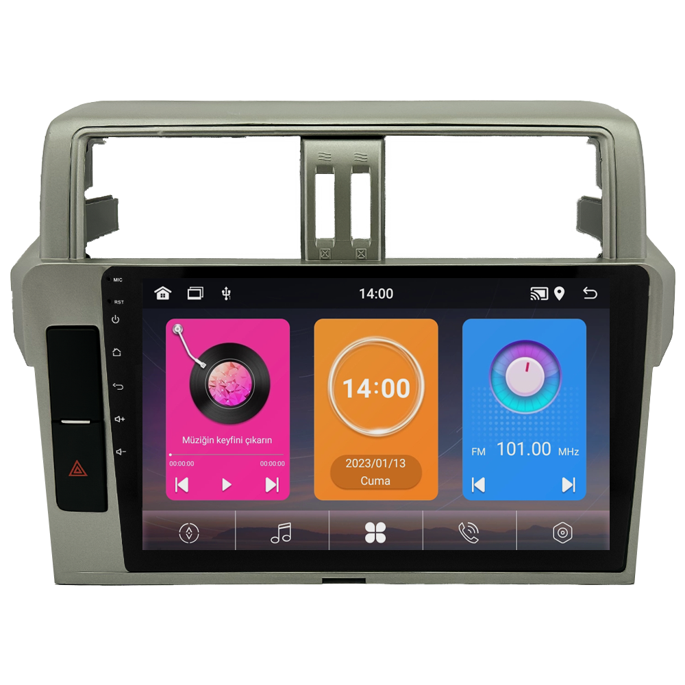 Toyota Prado Android Multimedya Sistemi (2014-2019) CRV-4555XAA