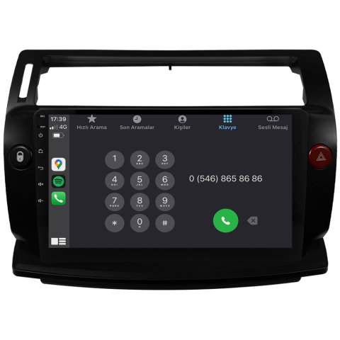 Citroen C4 Android Multimedya Sistemi (2005-2011) CRV-4072XD