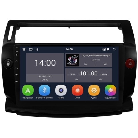 Citroen C4 Android Multimedya Sistemi (2005-2011) CRV-4072XD