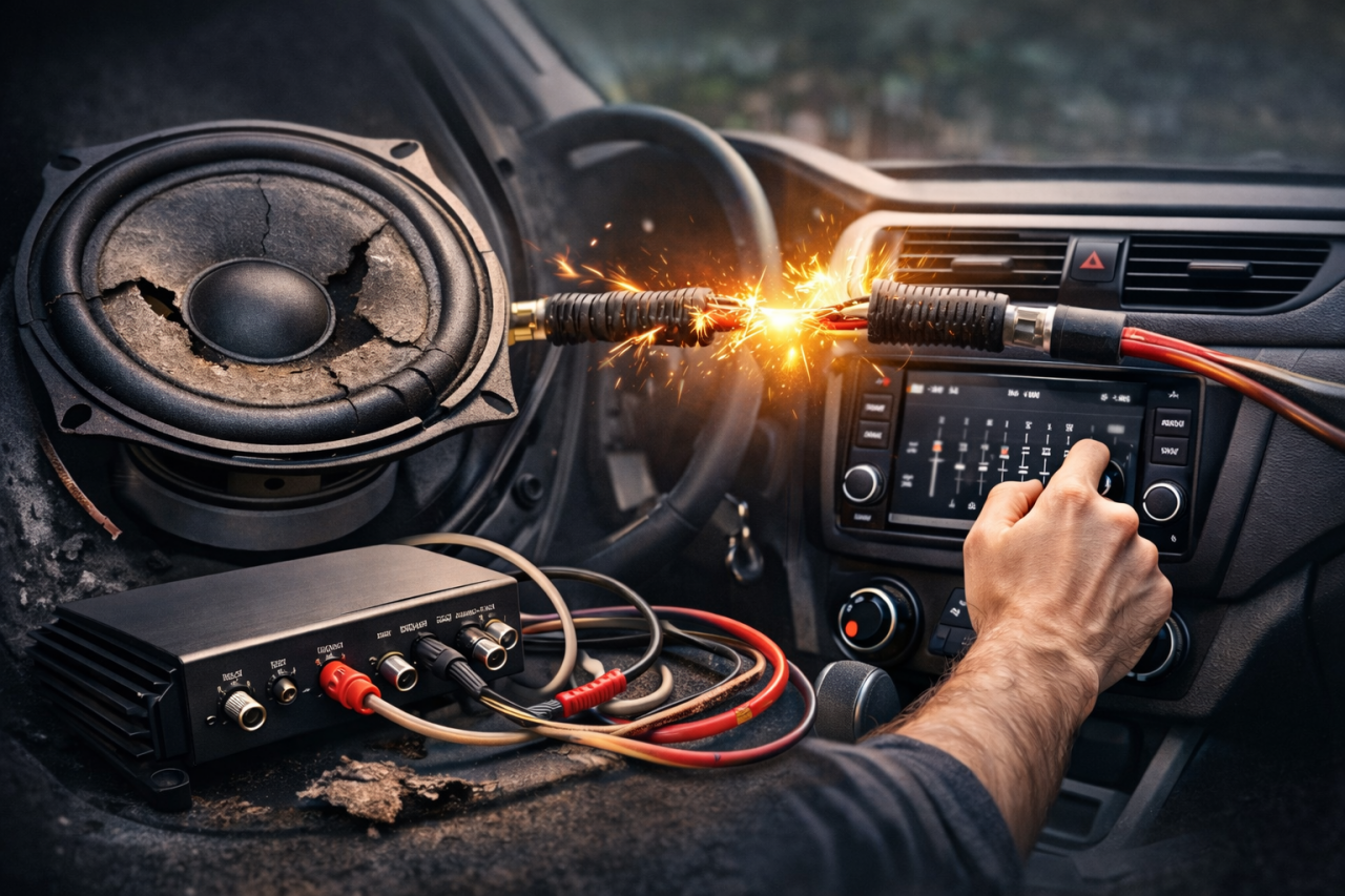 Araç Hoparlörü Neden Cızırtı Yapar? En Yaygın 5 Sebep ve Çözümleri