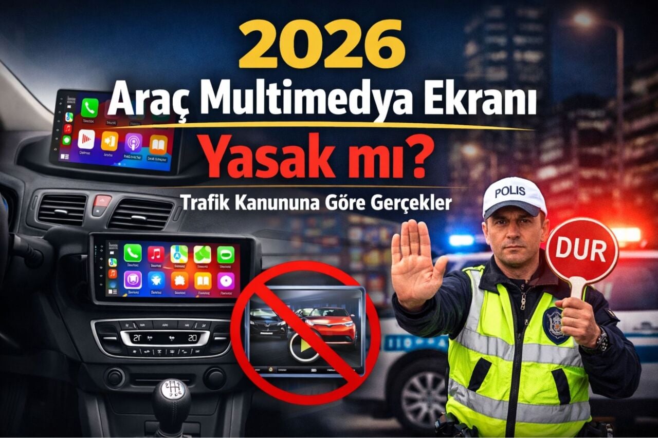 2026 Araç Multimedya Ekranı Yasak mı? Trafik Kanununa Göre Gerçekler