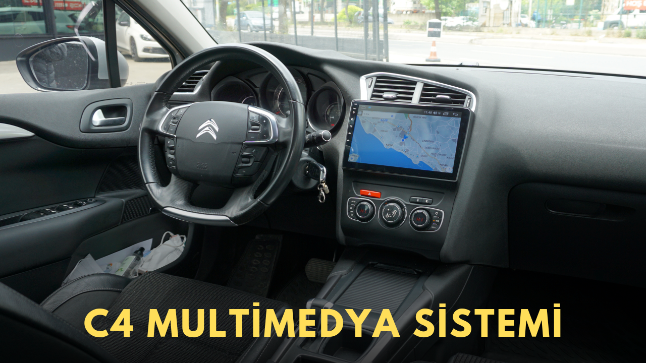 Citroen C4 Android Multimedya Sistemi CRV-4071RC ile Orjinalliğinizi Koruyun