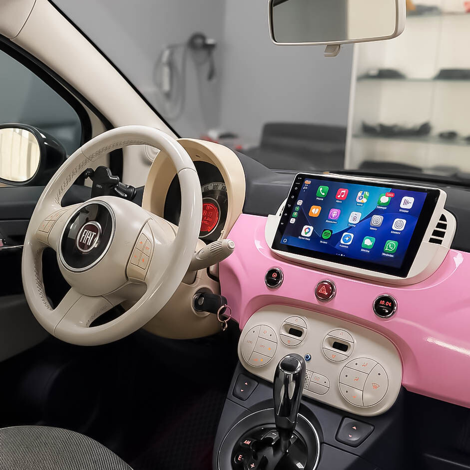 Fiat 500 Multimedya Sistemi Beyaz Çerçeve (2008-2014) CRV-4652XA
