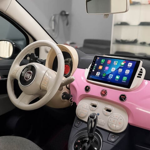 Fiat 500 Multimedya Sistemi Beyaz Çerçeve (2008-2014) CRV-4652XA