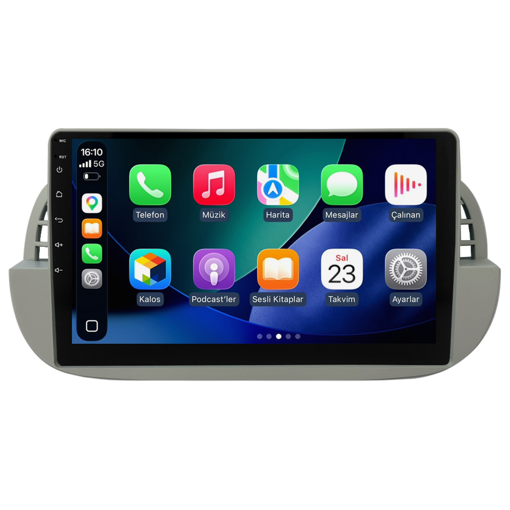 Fiat 500 Multimedya Sistemi Beyaz Çerçeve (2008-2014) CRV-4652XA
