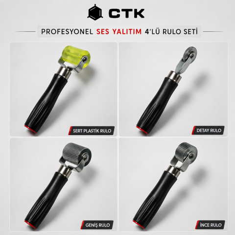 CTK Profesyonel Ses Yalıtım Uygulama Rulo Seti (4'lü)