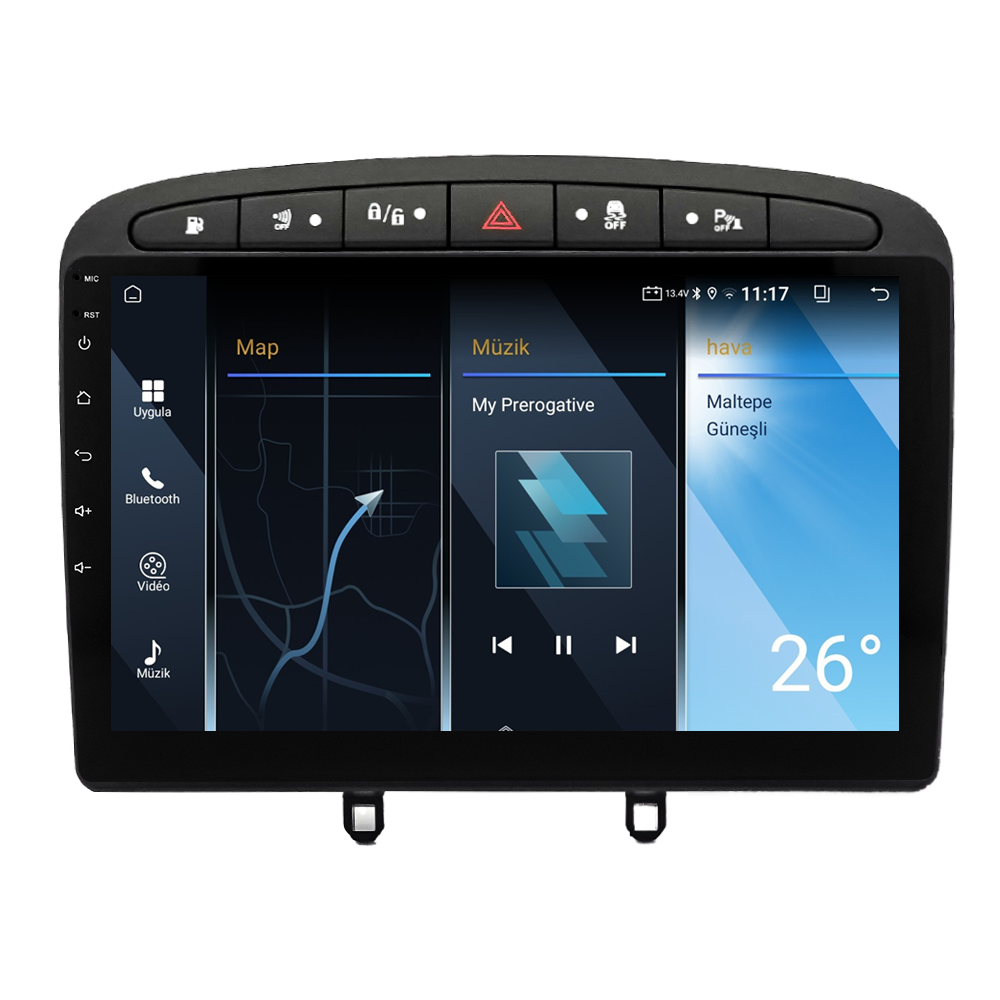 Peugeot 308 Android Multimedya Sistemi (2008-2013) CRV-4426XA
