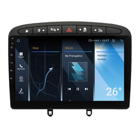 Peugeot 308 Android Multimedya Sistemi (2008-2013) CRV-4426XA