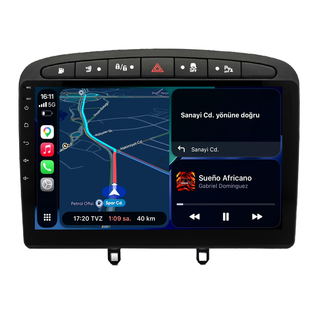Peugeot 308 Android Multimedya Sistemi (2008-2013) CRV-4426XA