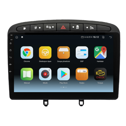 Peugeot 308 Android Multimedya Sistemi (2008-2013) CRV-4426XA