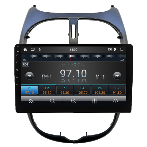 Peugeot 206 Android Multimedya Sistemi (2006-2011) CRV-4427XA