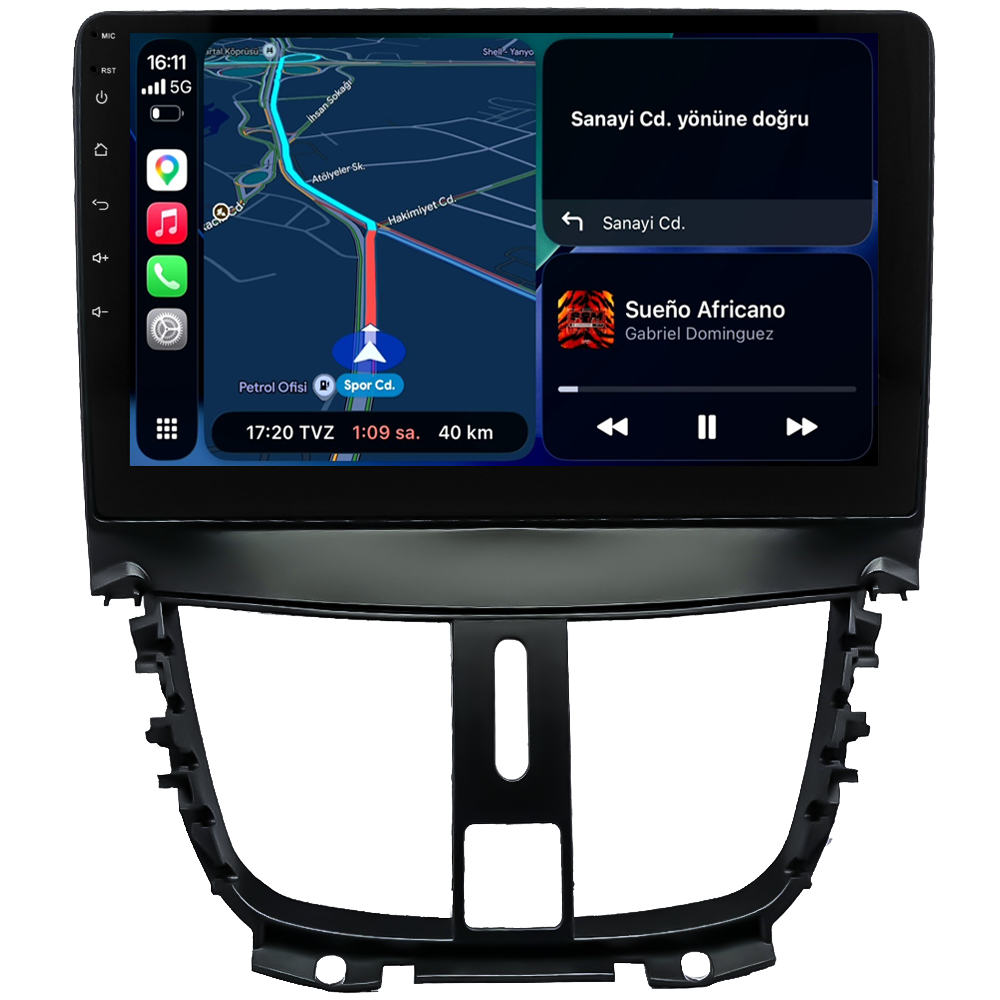Peugeot 207 Android Multimedya Sistemi (2006-2012) CRV-4421XA