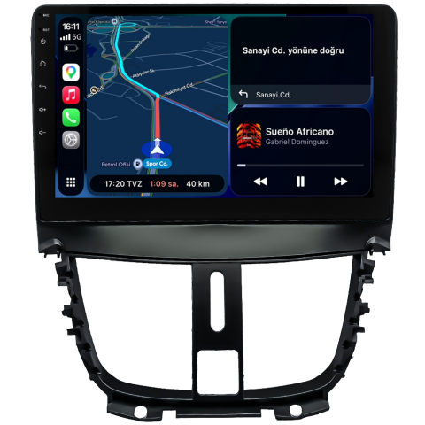 Peugeot 207 Android Multimedya Sistemi (2006-2012) CRV-4421XA