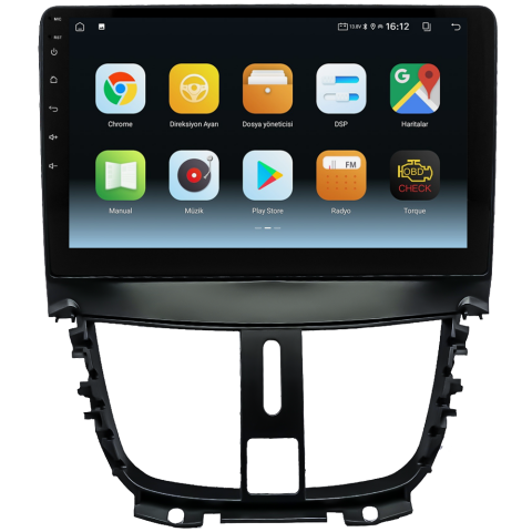 Peugeot 207 Android Multimedya Sistemi (2006-2012) CRV-4421XA