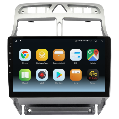 Peugeot 307 Android Multimedya Sistemi (2001-2008) CRV-4424XA