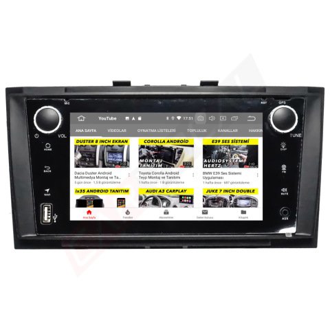 Toyota Avensis Android Multimedya Sistemi (2010-2014)