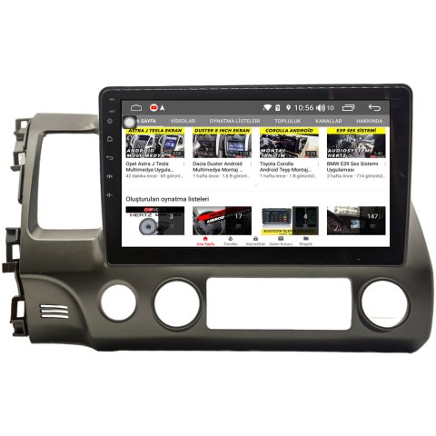 Honda Civic FD6 Android Multimedya Sistemi (2007-2012)