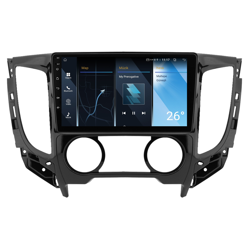 Mitsubishi L200 Android Multimedya Sistemi (2015-2019) CRV-4366XA