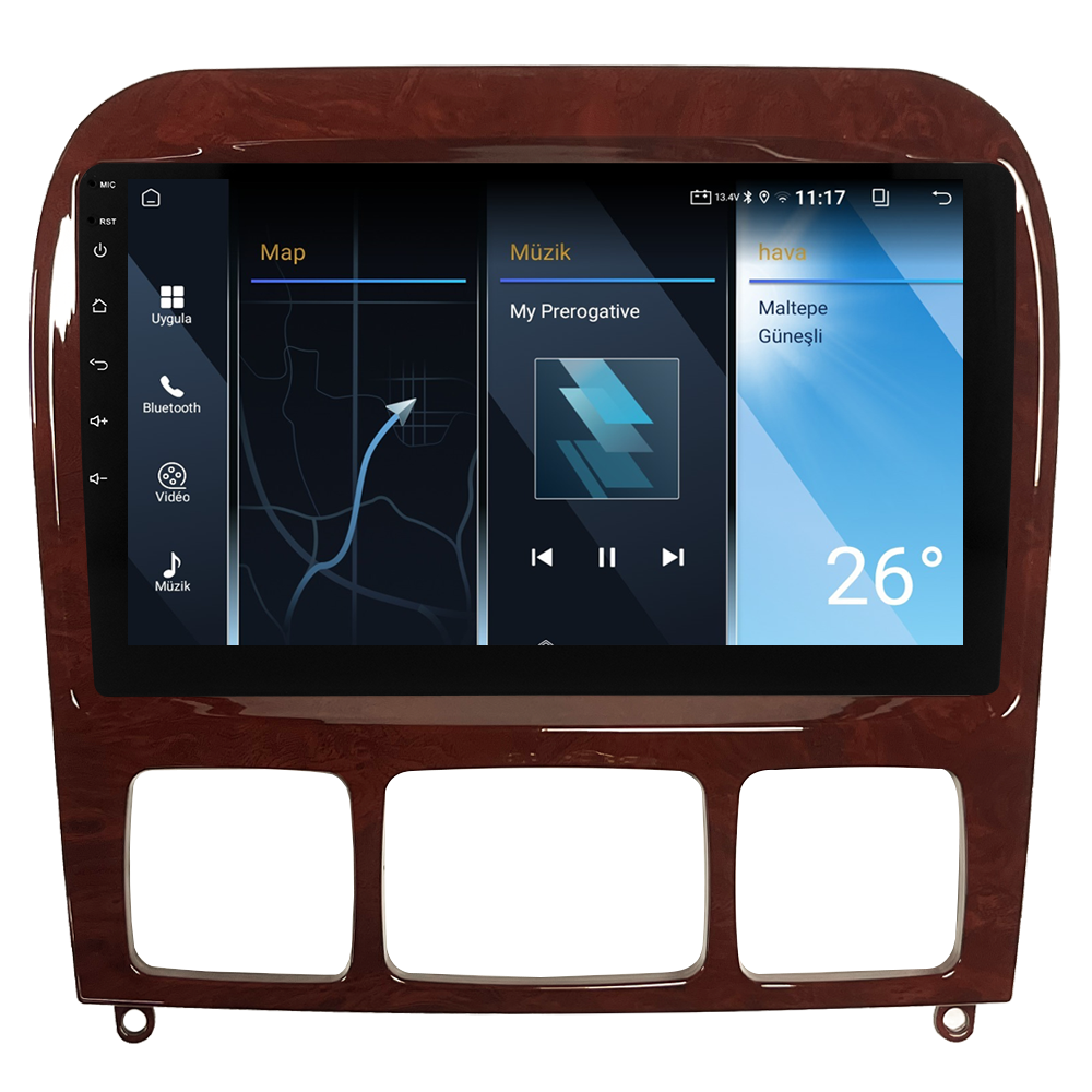 Mercedes S Class W220 Android Multimedya Sistemi (1999-2005) CRV-4346XA