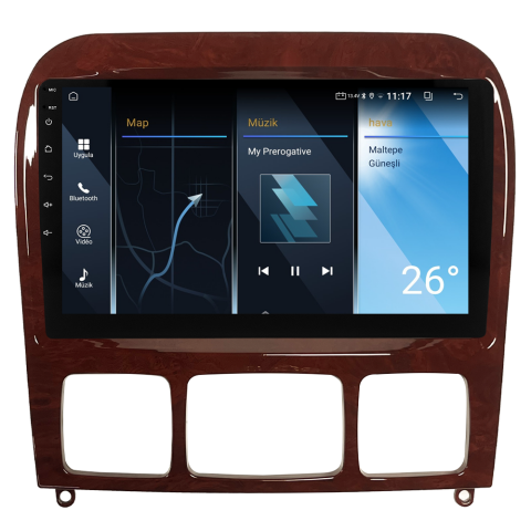 Mercedes S Class W220 Android Multimedya Sistemi (1999-2005) CRV-4346XA
