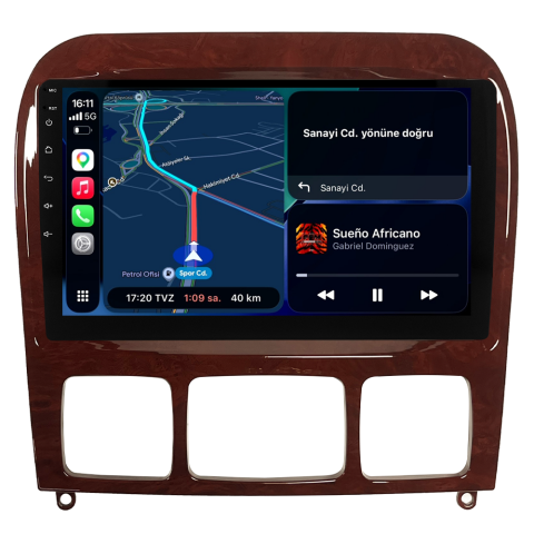 Mercedes S Class W220 Android Multimedya Sistemi (1999-2005) CRV-4346XA