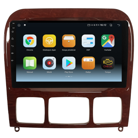 Mercedes S Class W220 Android Multimedya Sistemi (1999-2005) CRV-4346XA