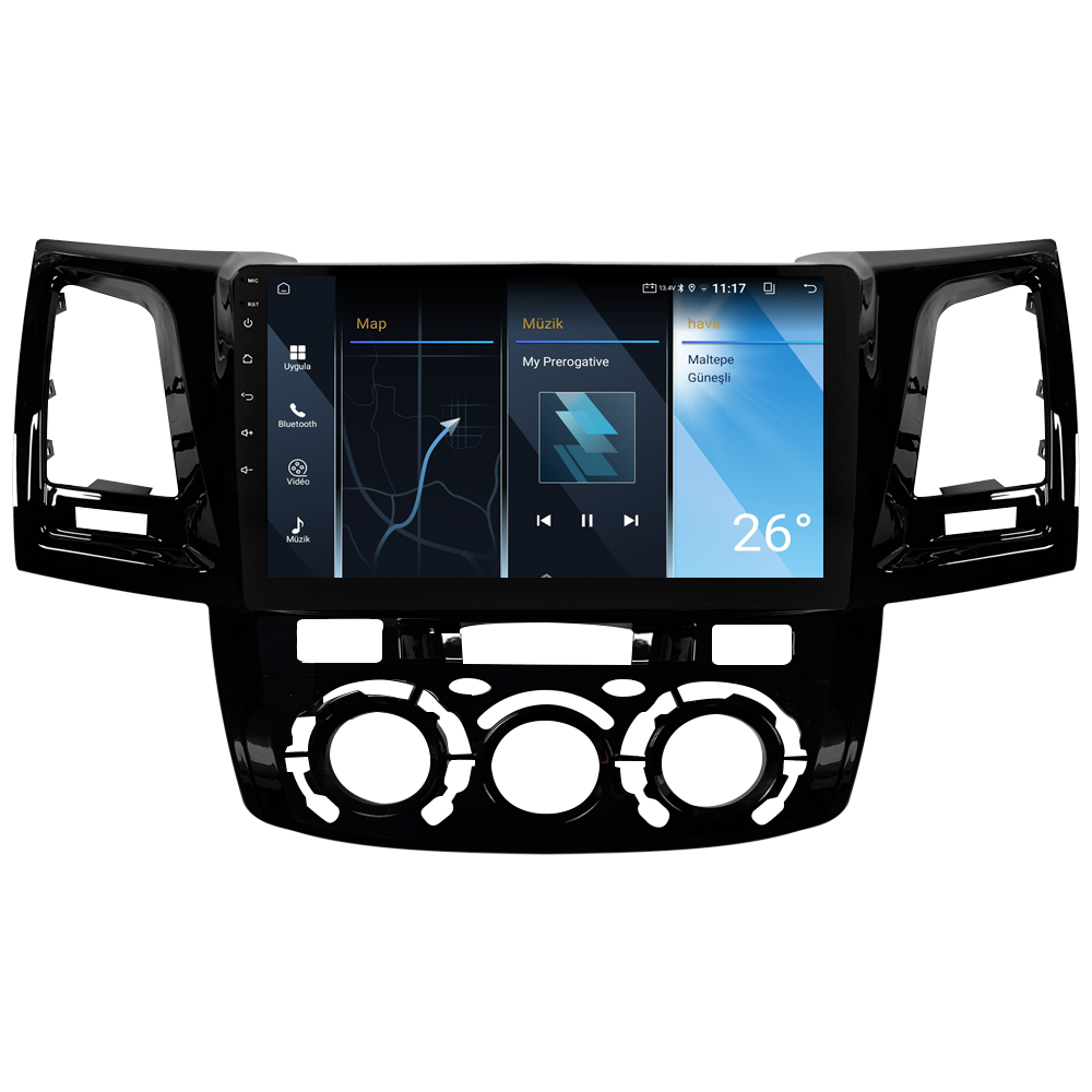 Toyota Hilux Android Multimedya Sistemi (2006-2014) CRV-4784XA Manuel Klima