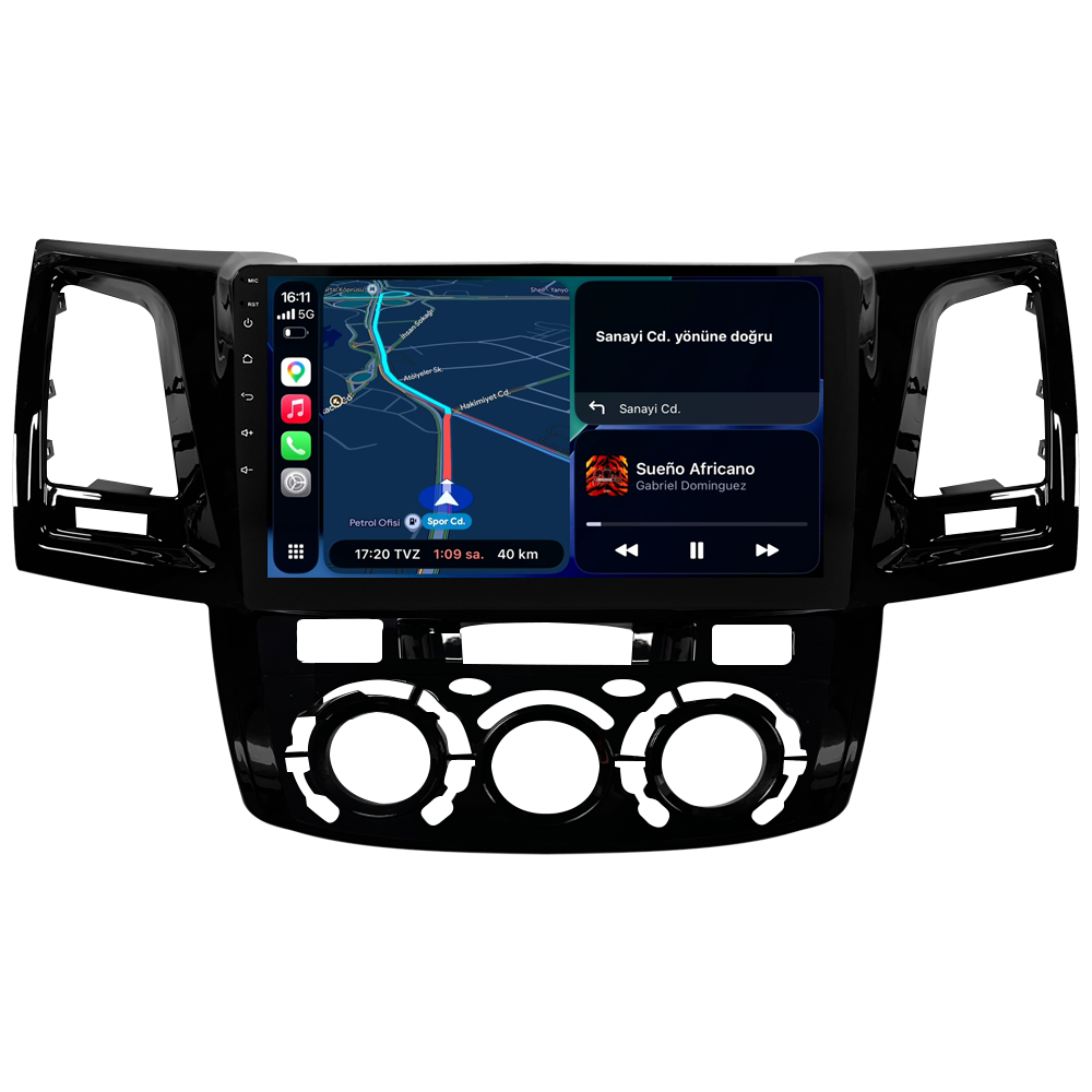 Toyota Hilux Android Multimedya Sistemi (2006-2014) CRV-4784XA Manuel Klima