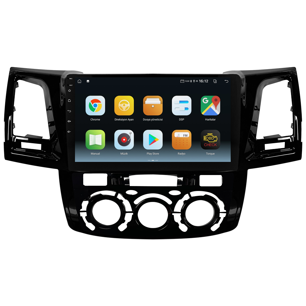 Toyota Hilux Android Multimedya Sistemi (2006-2014) CRV-4784XA Manuel Klima