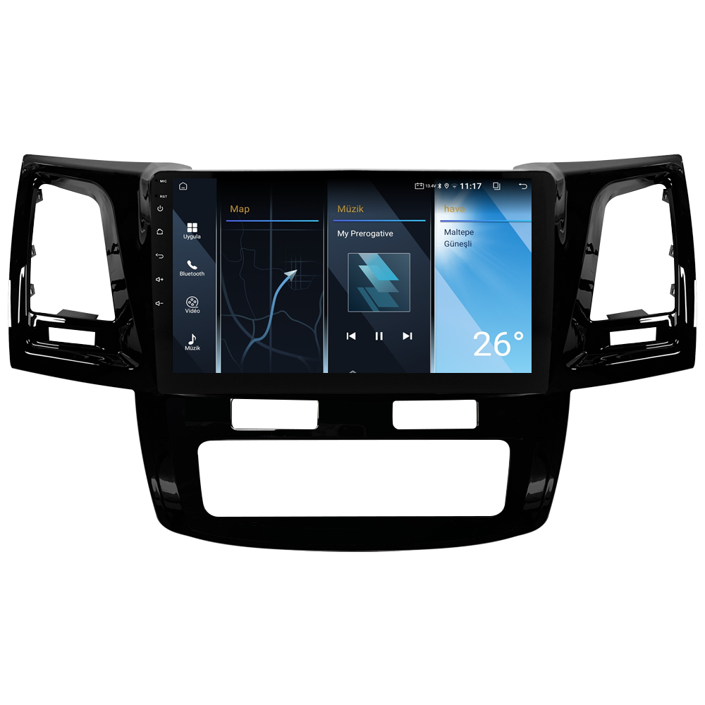 Toyota Hilux Android Multimedya Sistemi (2006-2014) CRV-4784XA Dijital Klima