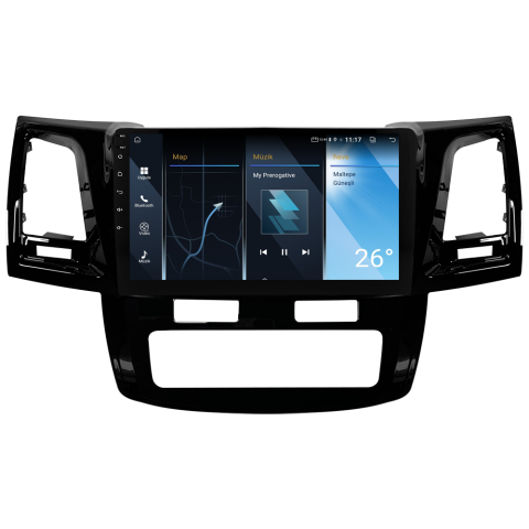 Toyota Hilux Android Multimedya Sistemi (2006-2014) CRV-4784XA Dijital Klima