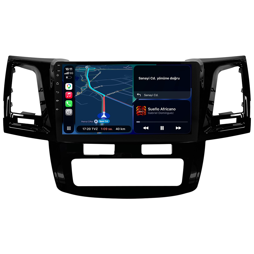 Toyota Hilux Android Multimedya Sistemi (2006-2014) CRV-4784XA Dijital Klima