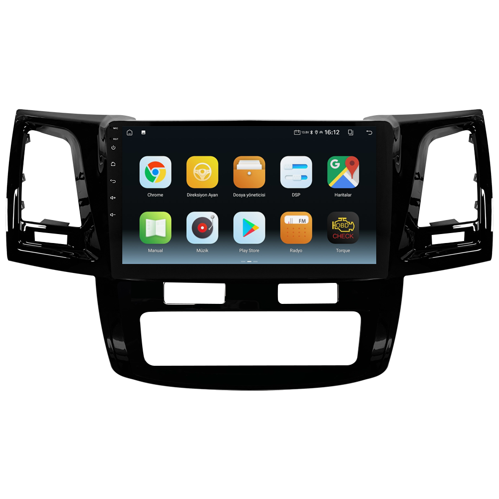 Toyota Hilux Android Multimedya Sistemi (2006-2014) CRV-4784XA Dijital Klima