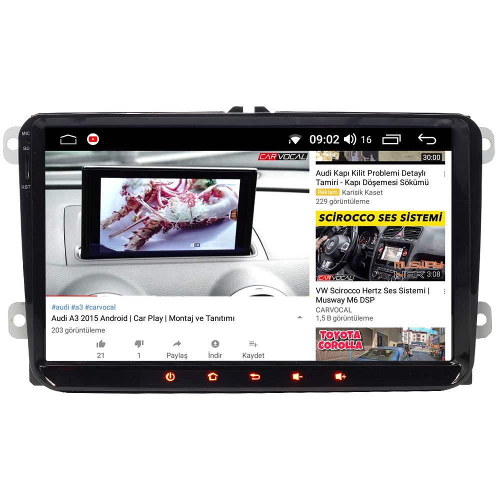 Volkswagen Passat Android Multimedya Sistemi (2005-2014)