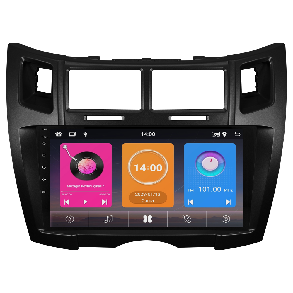 Toyota Yaris Android Multimedya Sistemi (2007-2011) CRV-4906XAA S