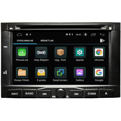 Peugeot Partner Android  Multimedya Sistemi (2008-2017)