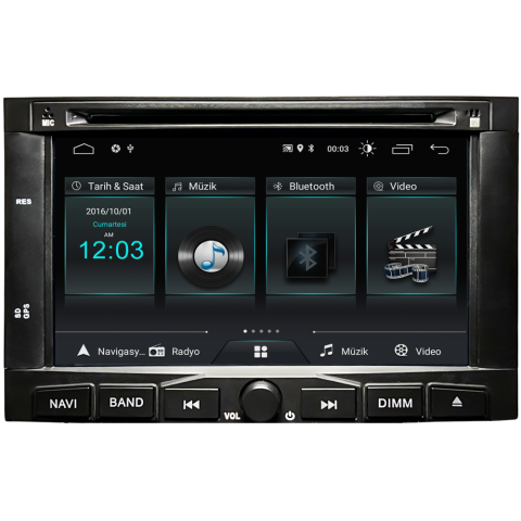 Peugeot Partner Android  Multimedya Sistemi (2008-2017)