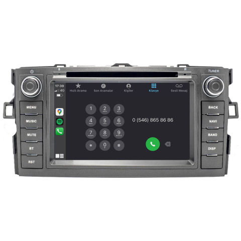 Toyota Auris Android Multimedya Sistemi (2007-2012) CRV-4541XD