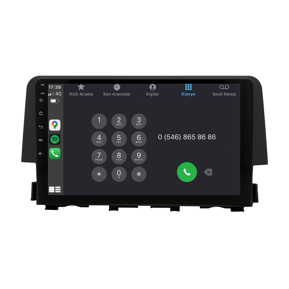 Honda Civic FC5 Android Multimedya Sistemi (2016-2021)