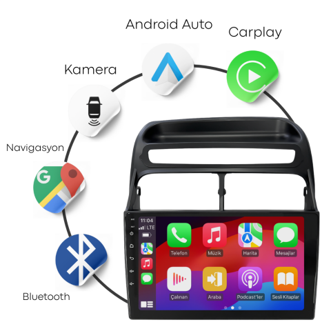 Fiat Linea Android Multimedya Sistemi (2007-2016) | 2GB RAM 32GB