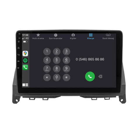 Mercedes C Serisi W204 Android Multimedya Sistemi (2005-2011)