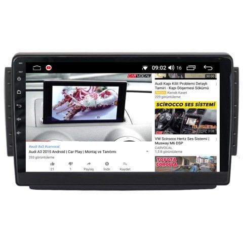 Peugeot 2008 Android Multimedya Sistemi (2013-2020)