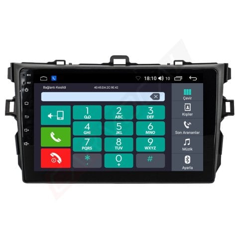 Toyota Corolla Android Multimedya Sistemi (2008-2012)