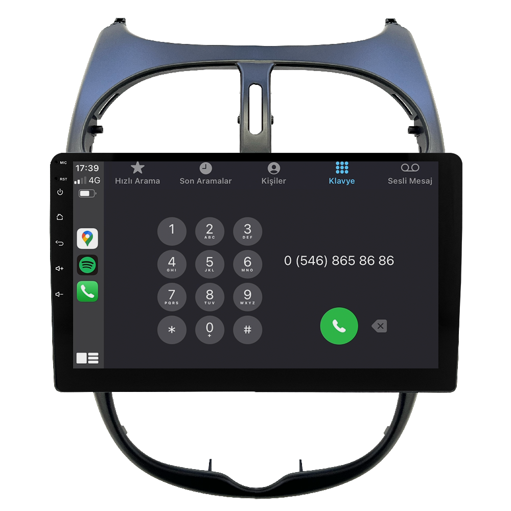 Peugeot 206 Android Multimedya Sistemi (2006-2011) CRV-4427X