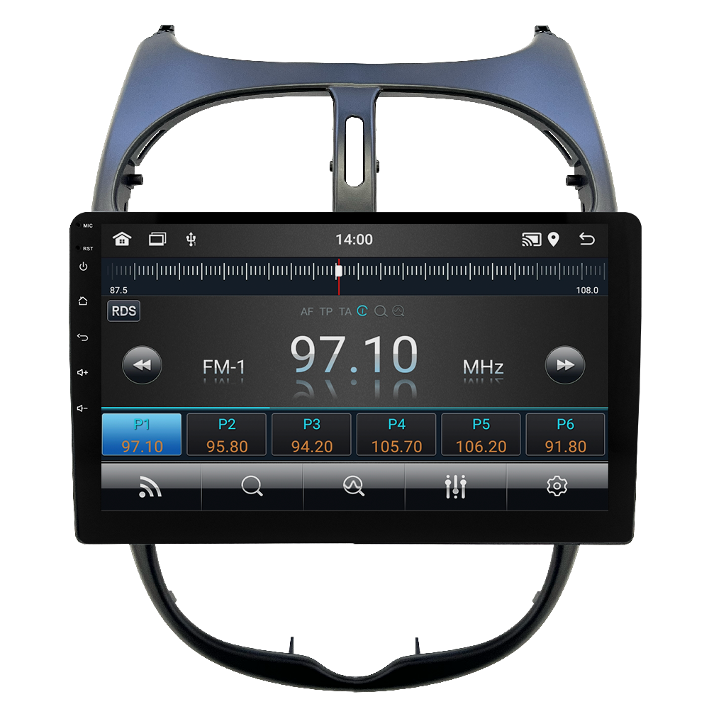 Peugeot 206 Android Multimedya Sistemi (2006-2011) CRV-4427X